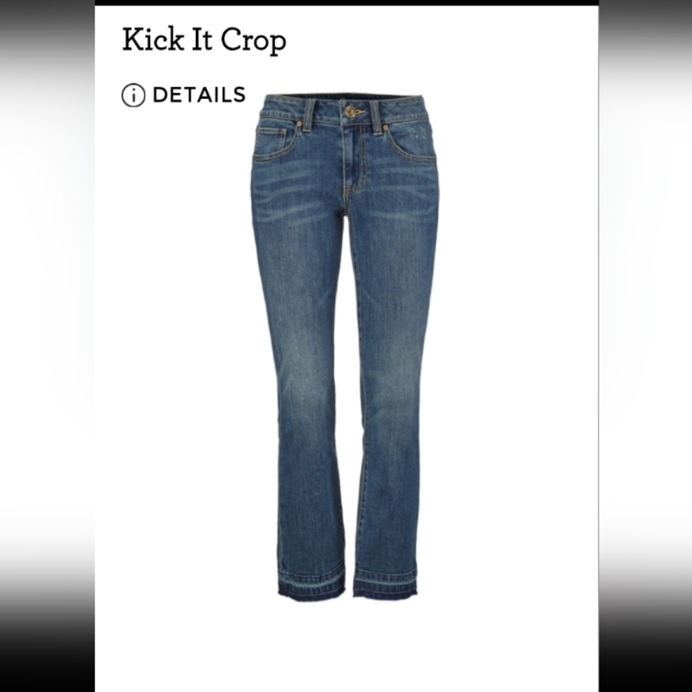 CAbi Kick It Crop Jeans Size 4